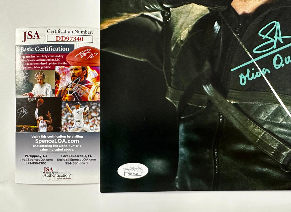 Stephen Amell Signed Green Arrow Oliver Queen 11x14 With JSA COA - for just $150! 