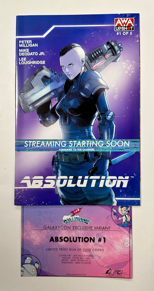 Absolution #1 GalaxyCon Exclusive Raleigh 2022 Variant Comic Book Bandini Cover - for just $15! 