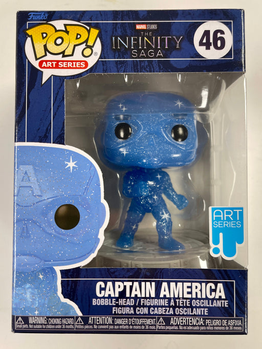 Funko Pop! Marvel Studios Captain America (Blue) #46 Infinity Saga Art Series - for just $11! 
