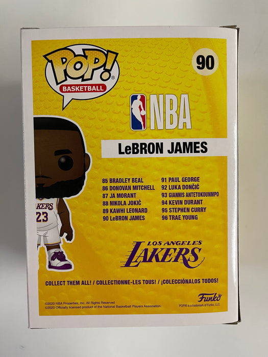 Funko Pop! Basketball Lebron James In White Jersey #90 NBA Los Angeles LA Lakers - for just $15! 