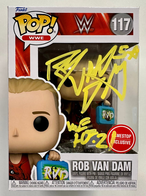 Rob Van Dam Signed WWE Wrestling Funko Pop! & Pin Money in the Bank Exclusive #117 With JSA COA - for just $130! 