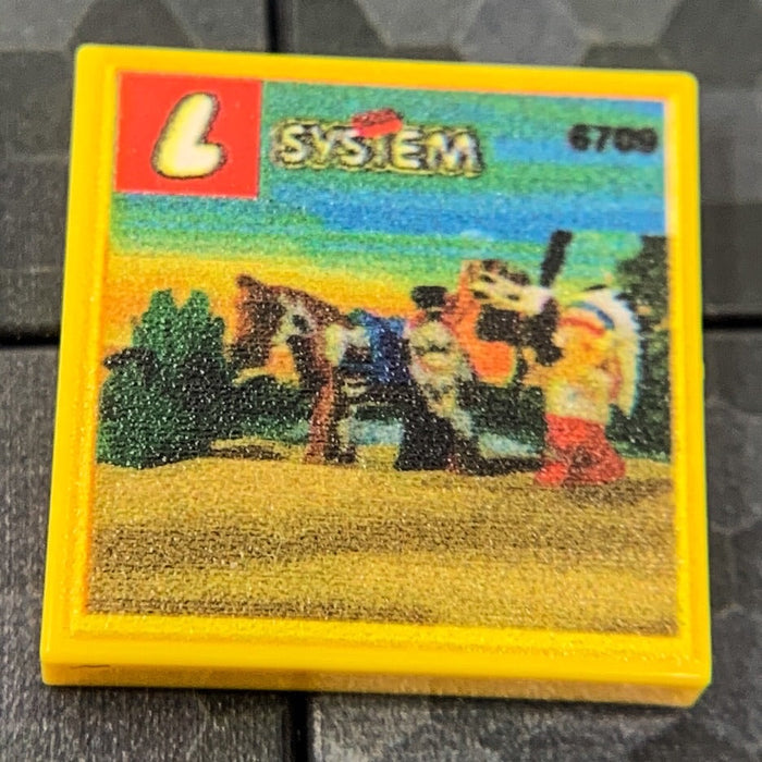 Tribal Chief Western Set 6709 2x2 Tile (LEGO) - Premium  - Just $1.50! Shop now at Retro Gaming of Denver