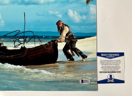 Johnny Depp Signed Jack Sparrow Pirates Of The Carribean 11x14 Photo With Beckett COA - for just $350! 