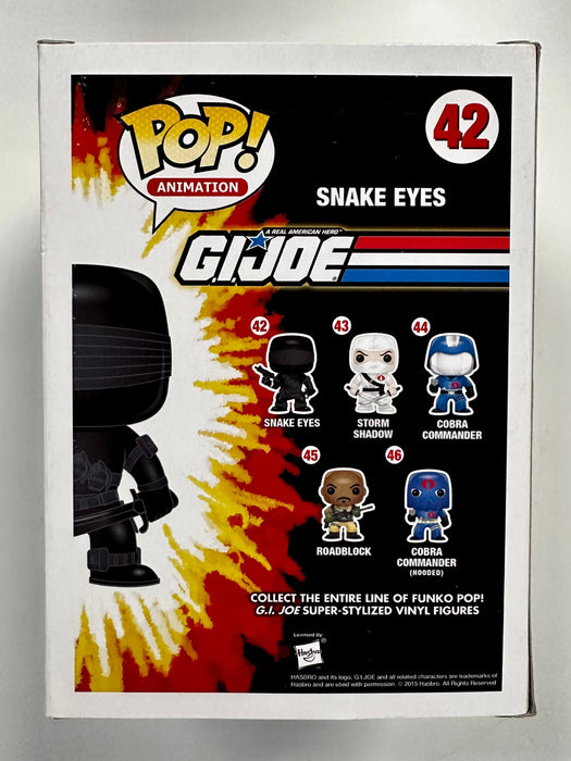 Funko Pop! Animation Snake Eyes #42 GI Joe 2015 Bait Pre-Release Vaulted Exclusive - for just $45! 