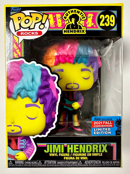 Funko Pop! Rocks Black Light Jimi Hendrix #239 NYCC 2021 Fall Con Exclusive - for just $25! 