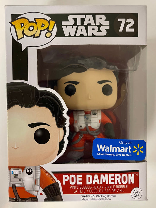 Funko Pop! Star Wars Poe Dameron #72 The Force Awakens Walmart 2015 Vaulted Exclusive - for just $12! 