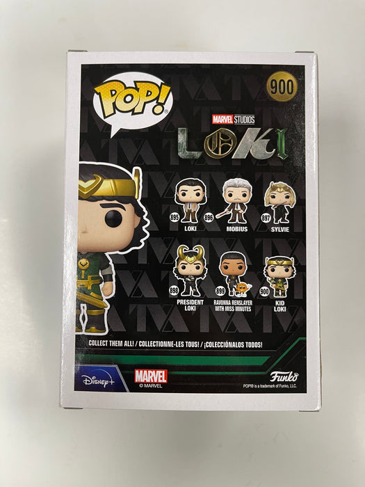 Funko Pop! Marvel Metallic Kid Loki W/ Alligator Loki #900 FS Exclusive No Sticker - for just $15! 