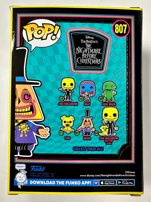 Funko Pop! Disney Black Light Mayor #807 Nightmare Before Christmas 2022 (Box Dmg) - for just $10! 