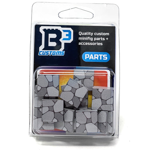 B3 Customs Cobblestone Tile Part Pack (20 Tiles) made with LEGO parts - Premium  - Just $19.99! Shop now at Retro Gaming of Denver