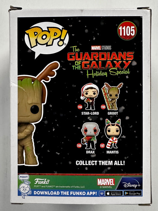 Funko Pop! Marvel Groot W/ Present #1105 Guardians Of The Galaxy Holiday Special 2022 - for just $10! 