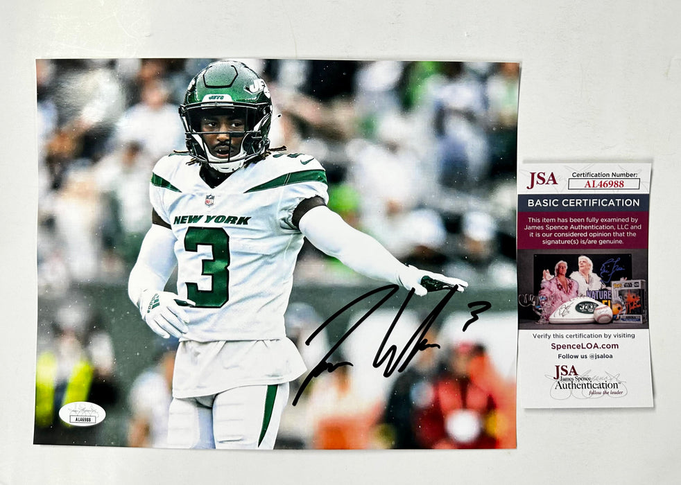 Jordan Whitehead Signed Autographed New York Jets 8x10 NFL Photo With JSA COA - for just $60! 