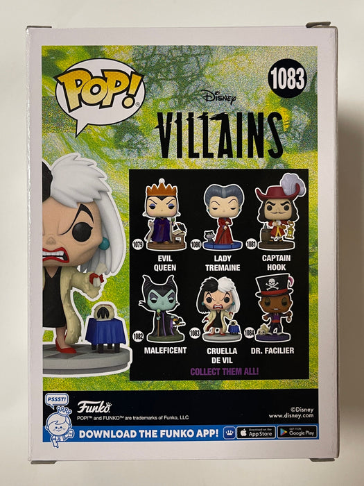 Funko Pop! Disney Cruella De Vil #1083 Ultimate Villains 101 Dalmatians 2022 - for just $13! 