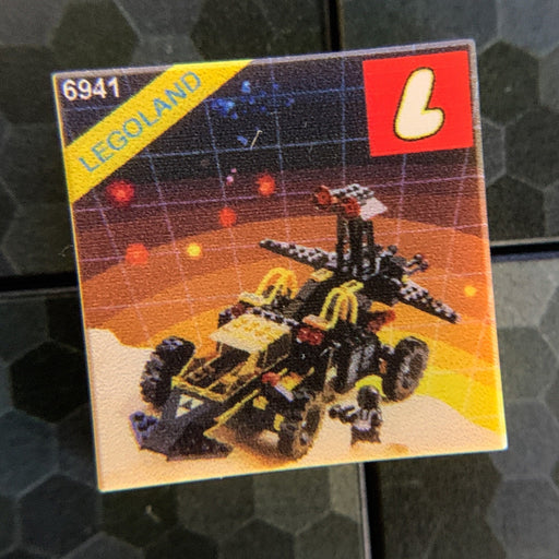 Battrax Blacktron Set 6941 - Custom Printed 2x2 Tile (LEGO) - Premium Custom LEGO Parts - Just $1.50! Shop now at Retro Gaming of Denver