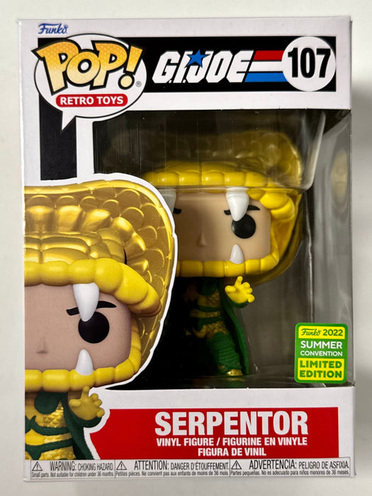 Funko Pop! Retro Toys Serpentor #107 G.I. Joe SDCC 2022 Summer Con Exclusive - for just $35! 