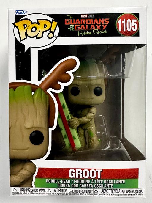 Funko Pop! Marvel Groot W/ Present #1105 Guardians Of The Galaxy Holiday Special 2022 - for just $10! 