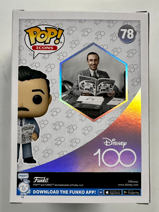 Funko Pop! Icons Walt Disney With Mickey Mouse Magazine #78 Disney 100 2023 - for just $15! 