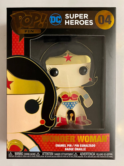 Funko Pop! Pin DC Super Heroes Wonder Woman #04 Enamel Pin - for just $10! 