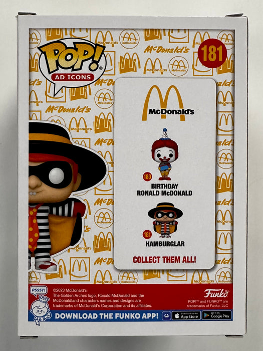 Funko Pop! Ad Icons The Hamburglar #181 McDonalds Fast Food Mascot 2023 - for just $13! 