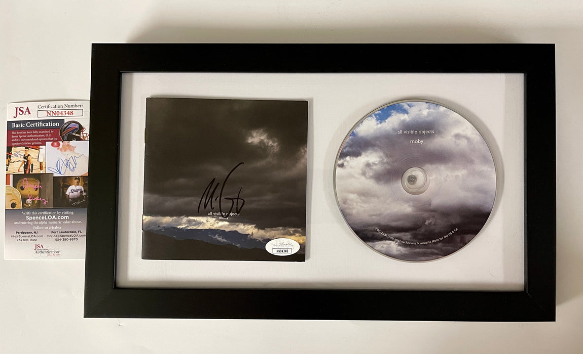 Moby Signed & Framed All Visible Things CD Booklet With JSA COA Forever Flower - for just $100! 