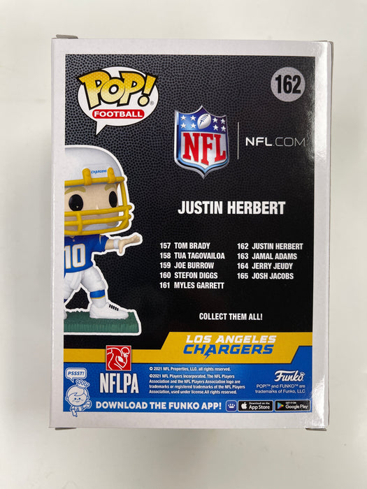 Funko Pop! Football Justin Herbert #162 NFL LA Los Angeles Chargers Quarterback - for just $15! 