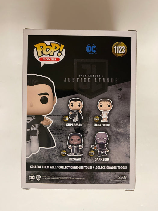 Funko Pop! Movies Superman In Black Suit #1123 Snyder's Cut Justice League DCEU - for just $13! 