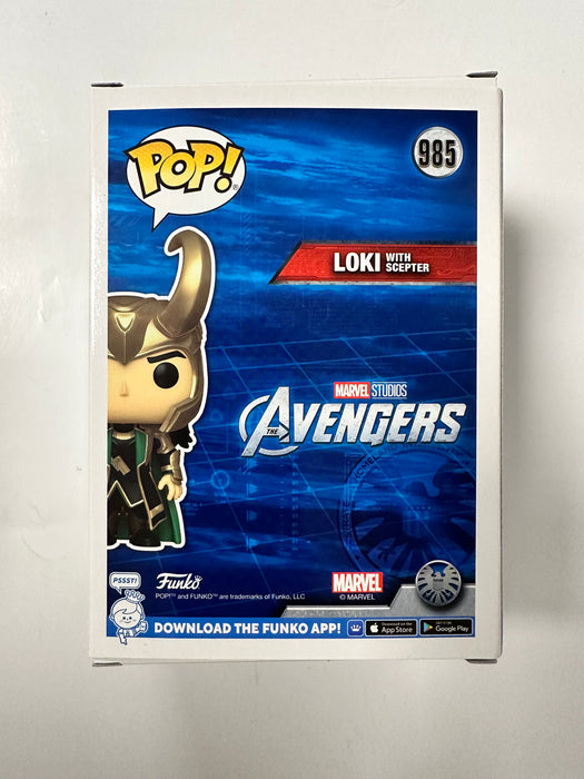 Funko Pop! Marvel Loki With Scepter #985 Avengers Glow In Dark EE 2022 Exclusive - for just $20! 