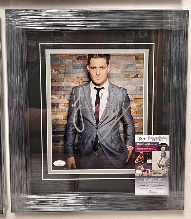 Michael Bublé Autographed (Signed) & Custom Framed 8X10 Photo With JSA COA - for just $250! 