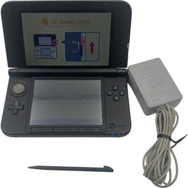 Front view of Black Nintendo 3DS XL Handheld Console