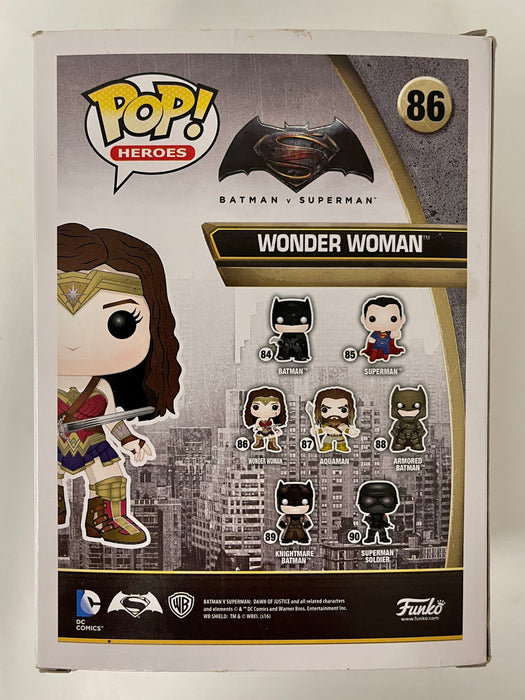 Funko Pop! DC Heroes Wonder Woman #86 Batman V Superman 2015 Vaulted Exclusive Box Dmg - for just $10! 