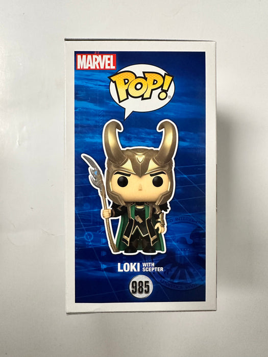 Funko Pop! Marvel Loki With Scepter #985 Avengers Glow In Dark EE 2022 Exclusive - for just $20! 