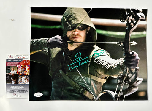 Stephen Amell Signed Green Arrow Oliver Queen 11x14 With JSA COA - for just $150! 