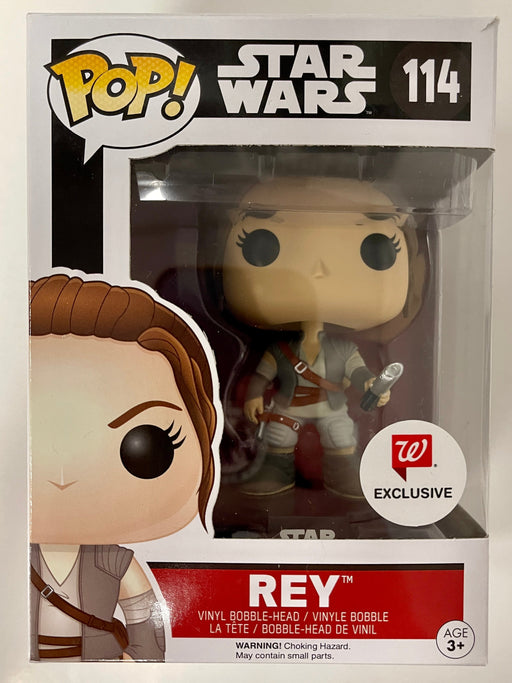 Funko Pop! Star Wars Rey With Lightsaber #114 Walgreens 2016 Vaulted Exclusive - for just $10! 