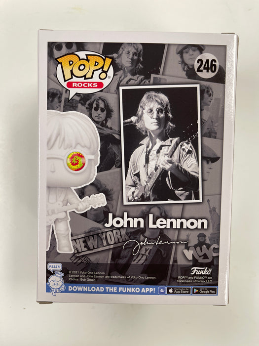 Funko Pop! Rocks John Lennon With Psychodelic Shades #246 EE Exclusive 2021 Beatles - for just $13! 