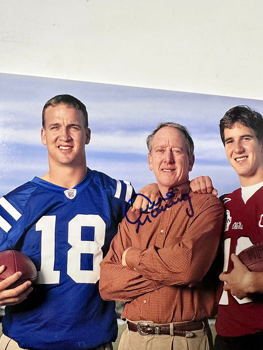Archie Manning With Sons Peyton & Eli Signed 8X10 Photo With JSA COA - for just $50! 