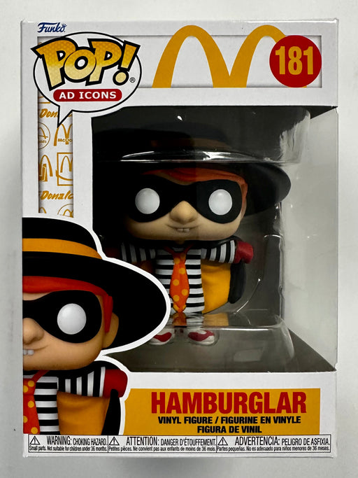 Funko Pop! Ad Icons The Hamburglar #181 McDonalds Fast Food Mascot 2023 - for just $13! 