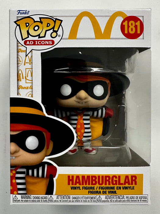 Funko Pop! Ad Icons The Hamburglar #181 McDonalds Fast Food Mascot 2023 - for just $13! 