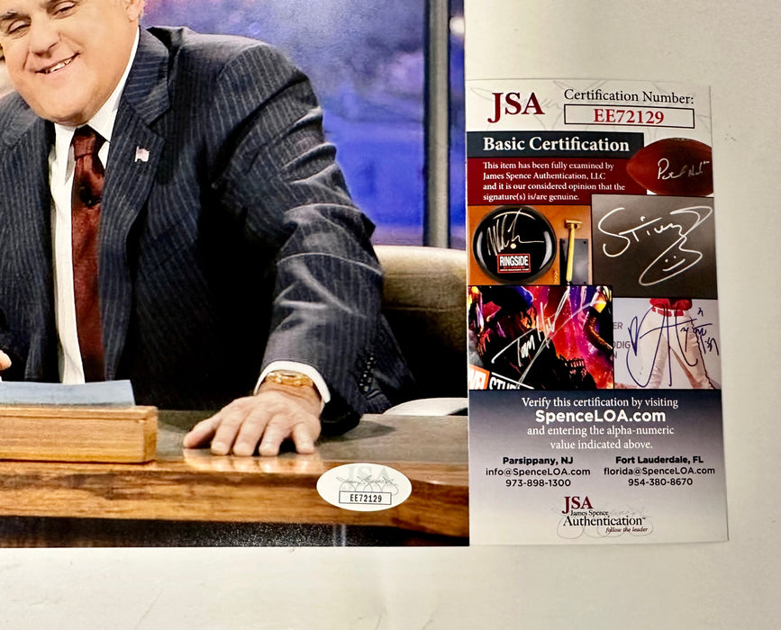 Jay Leno Signed 8x10 Photo Tonight Show Comedy Legend Auto Garage Show Biz With JSA COA - for just $35! 