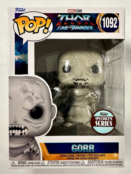 Funko Pop! Marvel Gorr The God Butcher With Stormbreaker #1092 Thor Love And Thunder 2022 Specialty Series Exclusive - for just $13! 