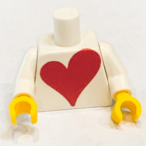 Custom Printed Big Heart Minifig Torso (Valentine's Day) made with LEGO parts (LEGO) - Premium Custom Parts - Just $5! Shop now at Retro Gaming of Denver