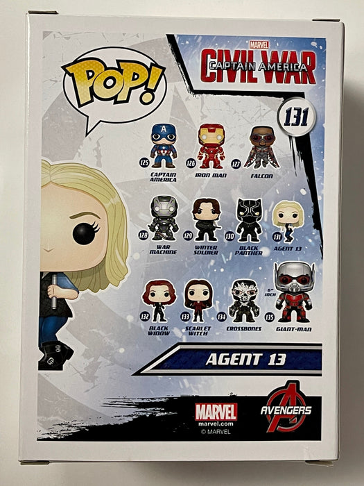 Funko Pop! Marvel Agent 13 (Sharon Carter) #131 Captain America Civil War 2015 Vaulted - for just $10! 