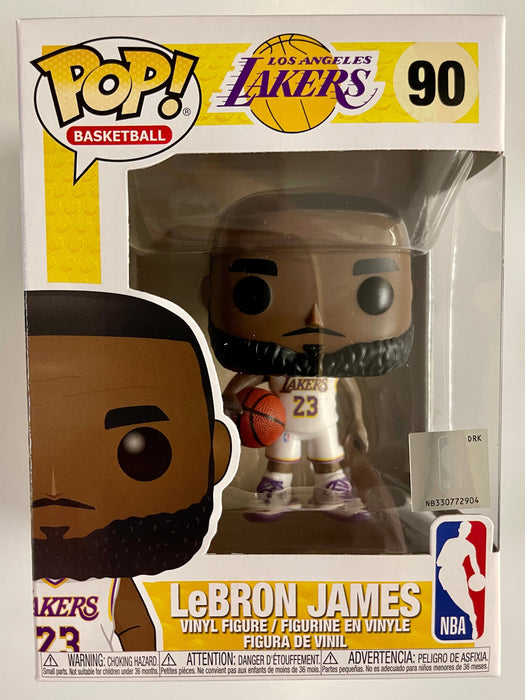 Funko Pop! Basketball Lebron James In White Jersey #90 NBA Los Angeles LA Lakers - for just $15! 