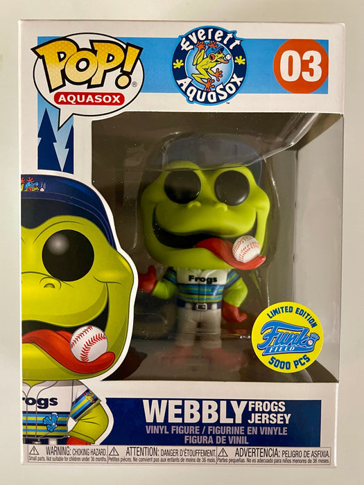 Funko Pop! Webbly Frogs Jersey #03 Everett AquaSox Funko Field LE 5000 Pcs Vaulted 2019 - for just $25! 