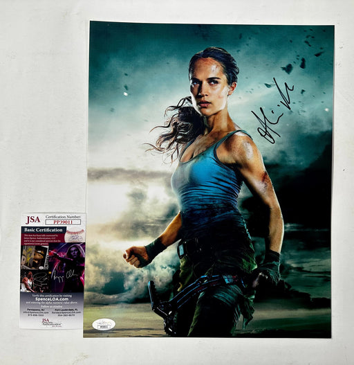Alicia Vikander Signed Lara Croft 2018 Tomb Raider 11x14 Photo With JSA COA - for just $200! 