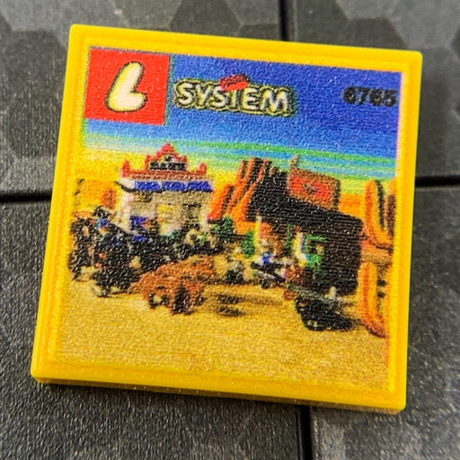 Gold City Junction Western Set 6765 2x2 Tile (LEGO) - Premium  - Just $1.50! Shop now at Retro Gaming of Denver
