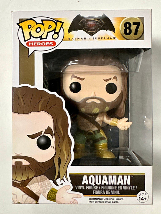 Funko Pop! DC Heroes Aquaman #87 Batman V Superman 2015 Vaulted Jason Momoa - for just $13! 