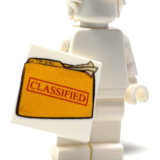 Printed Classified Document (2x2 Tile) (LEGO) - Premium  - Just $1.50! Shop now at Retro Gaming of Denver