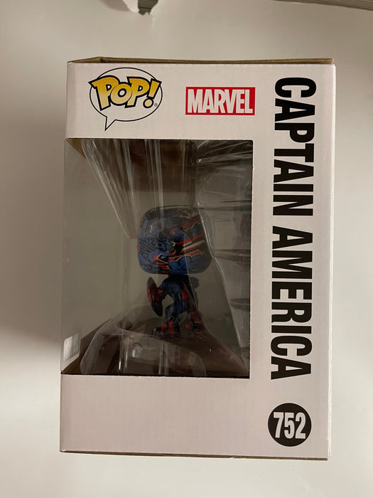 Funko Pop! Marvel Captain America #752 Street Art 2020 GameStop Exclusive Window Dmg - for just $10! 