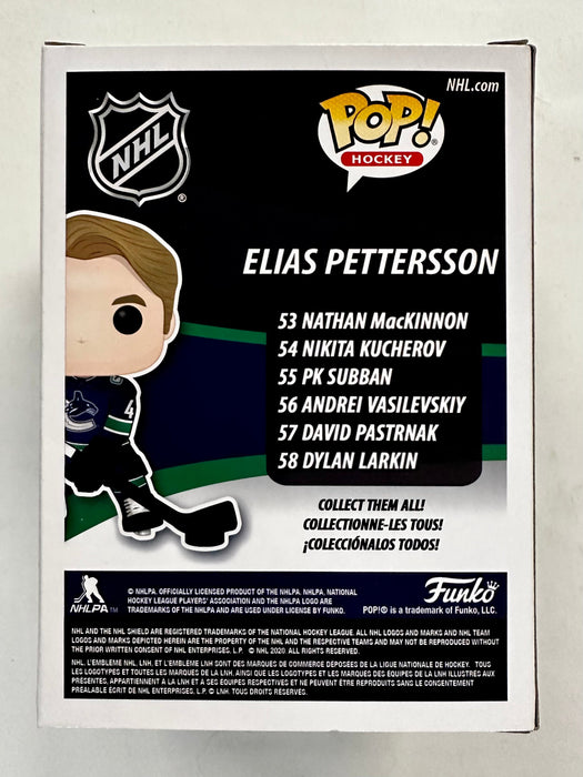 Elias Pettersson Signed Vancouver Canucks Funko Pop! #52 With JSA COA NHL Hockey - for just $130! 