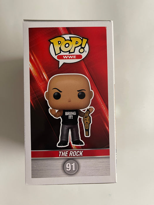 Funko Pop! WWE The Rock With Championship Belt #91 Entertainment Earth EE Exclusive - for just $15! 