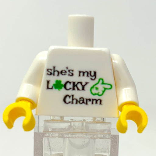 Printed She's My Lucky Charm St. Patrick's Day Minifig Torso (LEGO) - Premium Custom Parts - Just $4! Shop now at Retro Gaming of Denver
